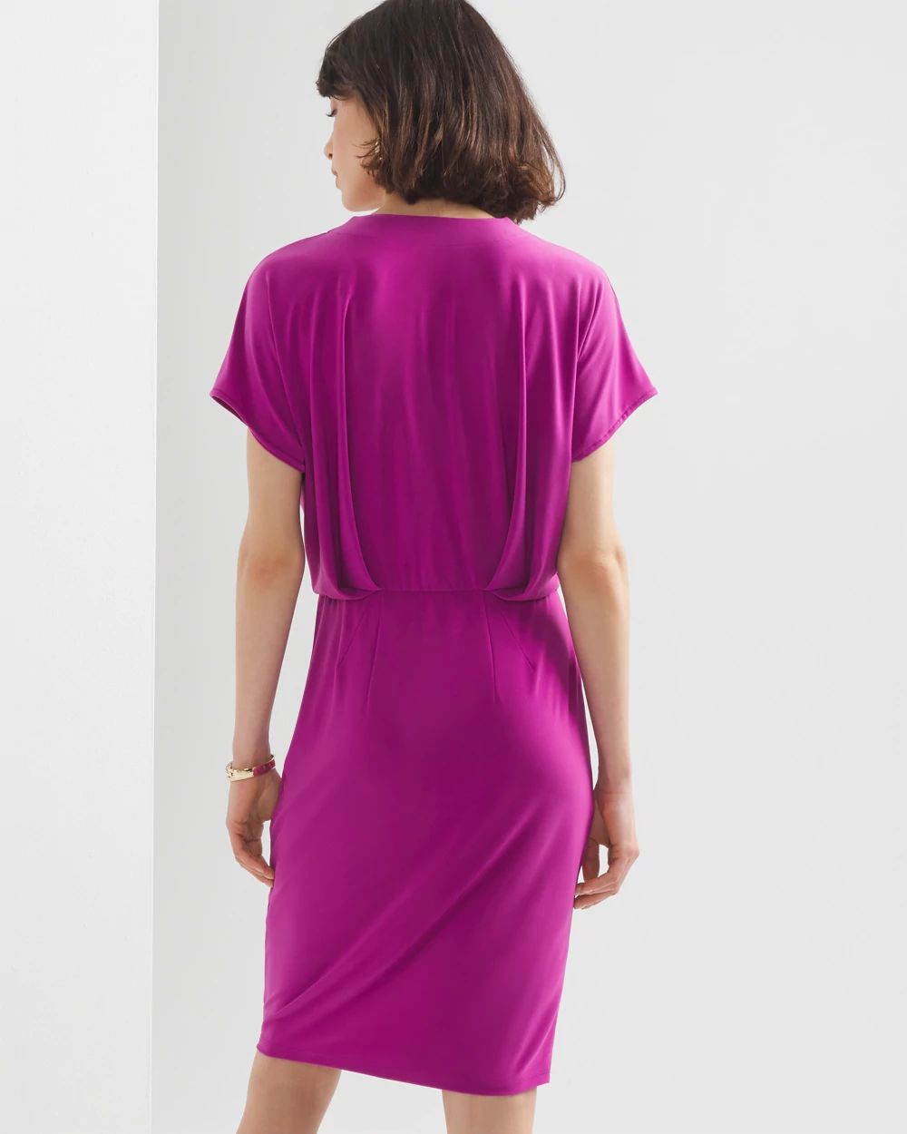 Amazon Leaf Belted Silk Dress | Marciano